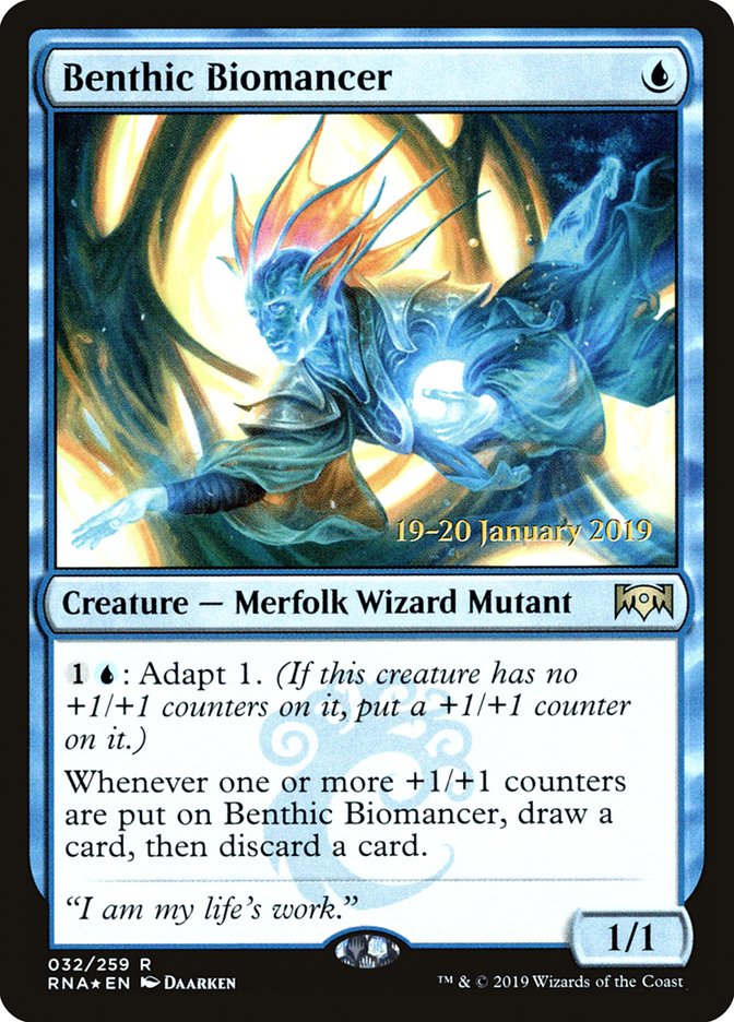 Benthic Biomancer [Ravnica Allegiance Prerelease Promos] | Fandemonia Ltd