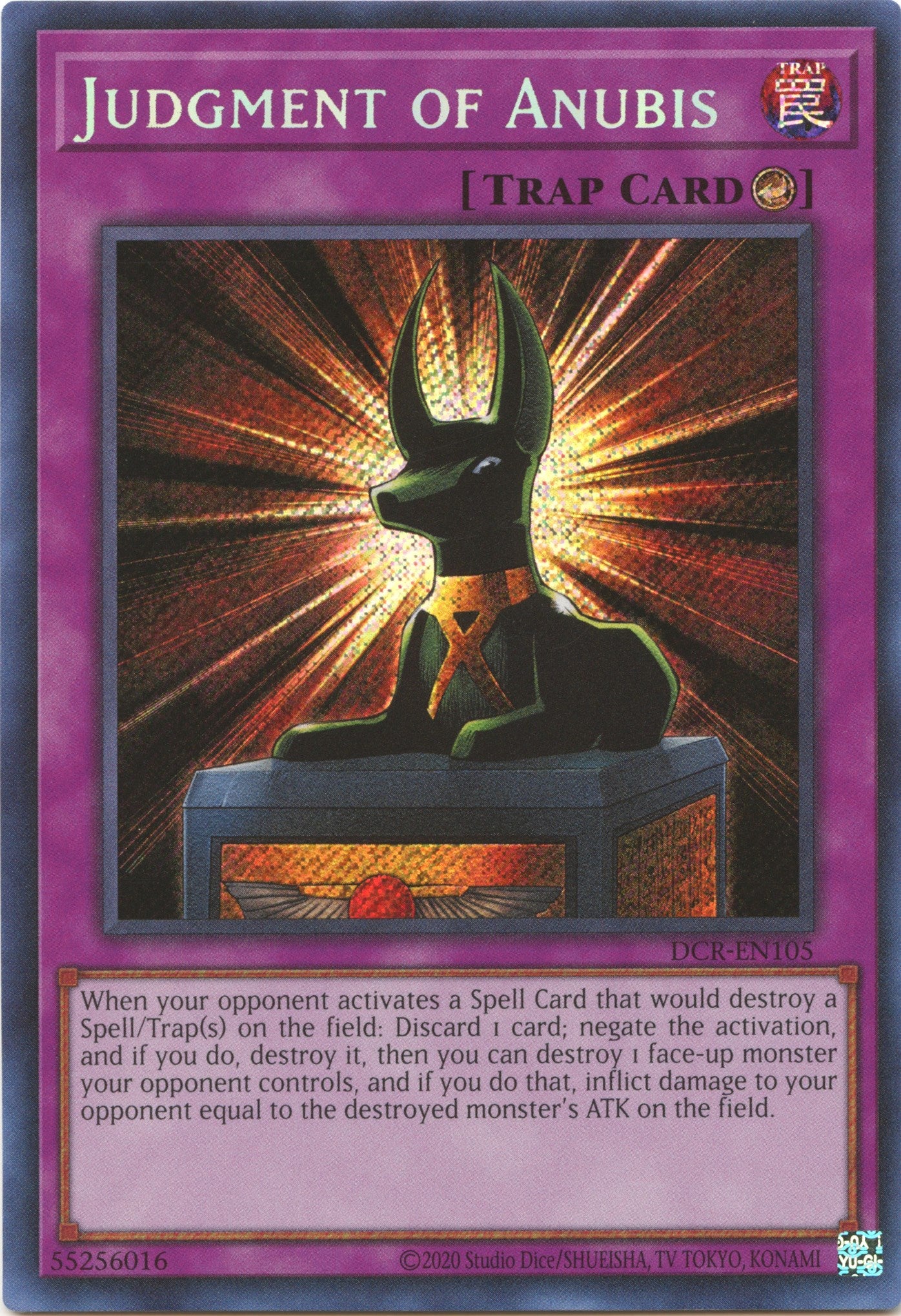 Judgment of Anubis (25th Anniversary) [DCR-EN105] Secret Rare | Fandemonia Ltd