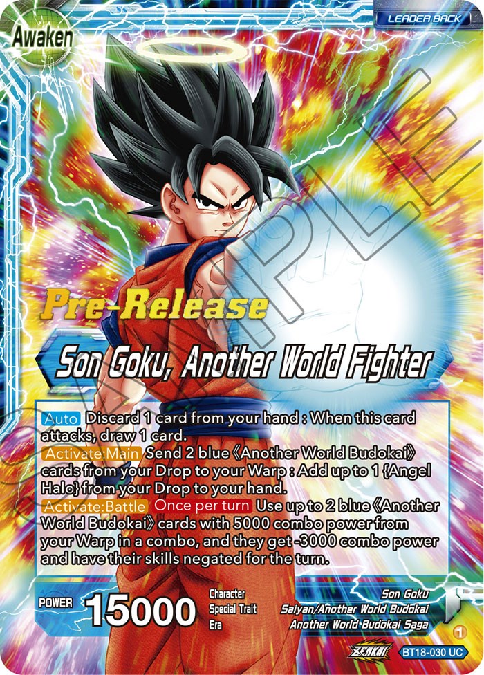 Son Goku // Son Goku, Another World Fighter (BT18-030) [Dawn of the Z-Legends Prerelease Promos] | Fandemonia Ltd