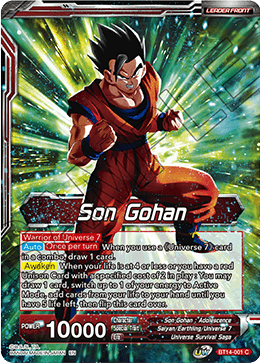 Son Gohan // Son Gohan, the Power of Duty (BT14-001) [Cross Spirits] | Fandemonia Ltd