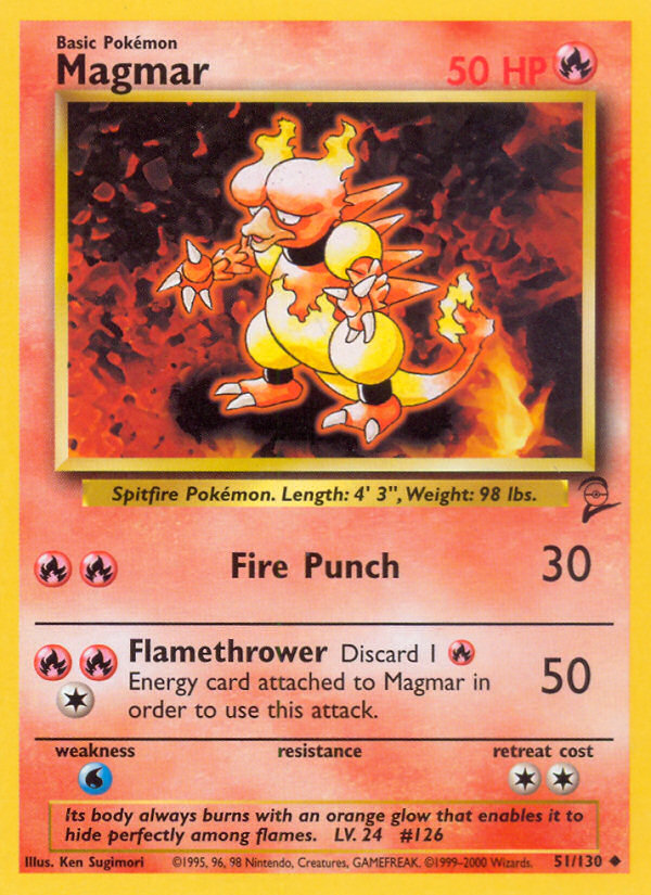 Magmar (51/130) [Base Set 2] | Fandemonia Ltd