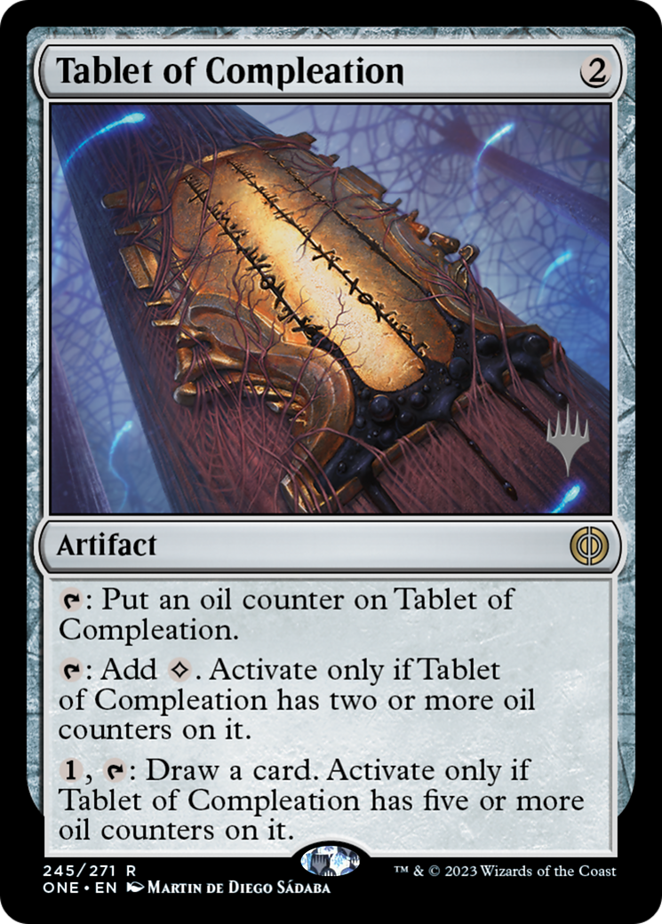 Tablet of Compleation (Promo Pack) [Phyrexia: All Will Be One Promos] | Fandemonia Ltd