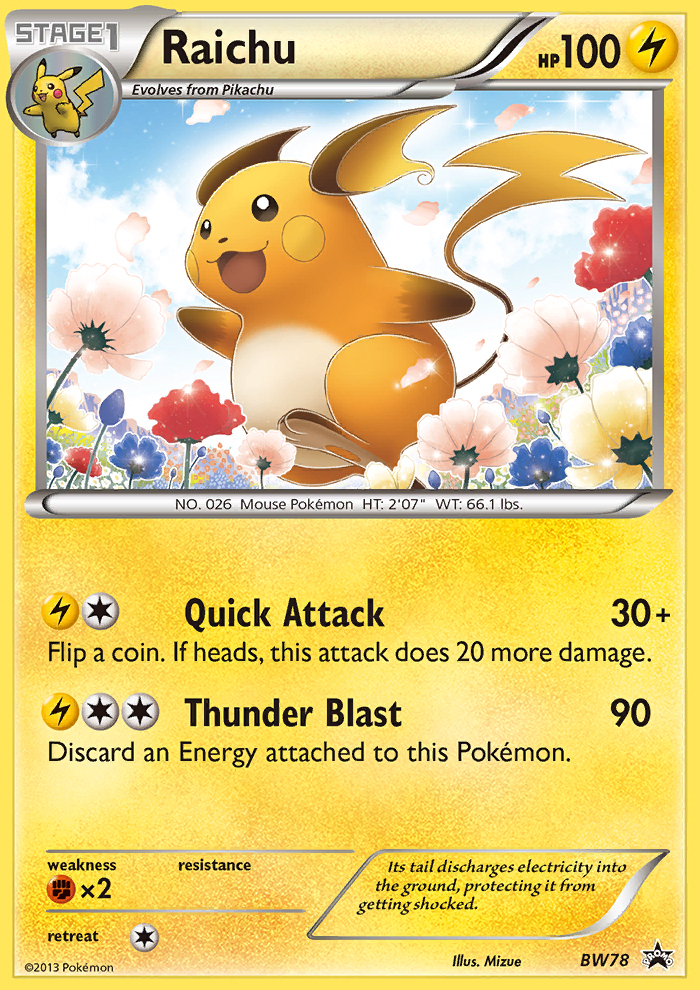 Raichu (BW78) [Black & White: Black Star Promos] | Fandemonia Ltd