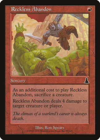 Reckless Abandon [Urza's Destiny] | Fandemonia Ltd