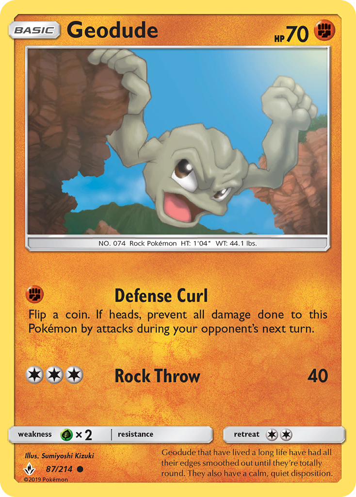 Geodude (87/214) [Sun & Moon: Unbroken Bonds] | Fandemonia Ltd