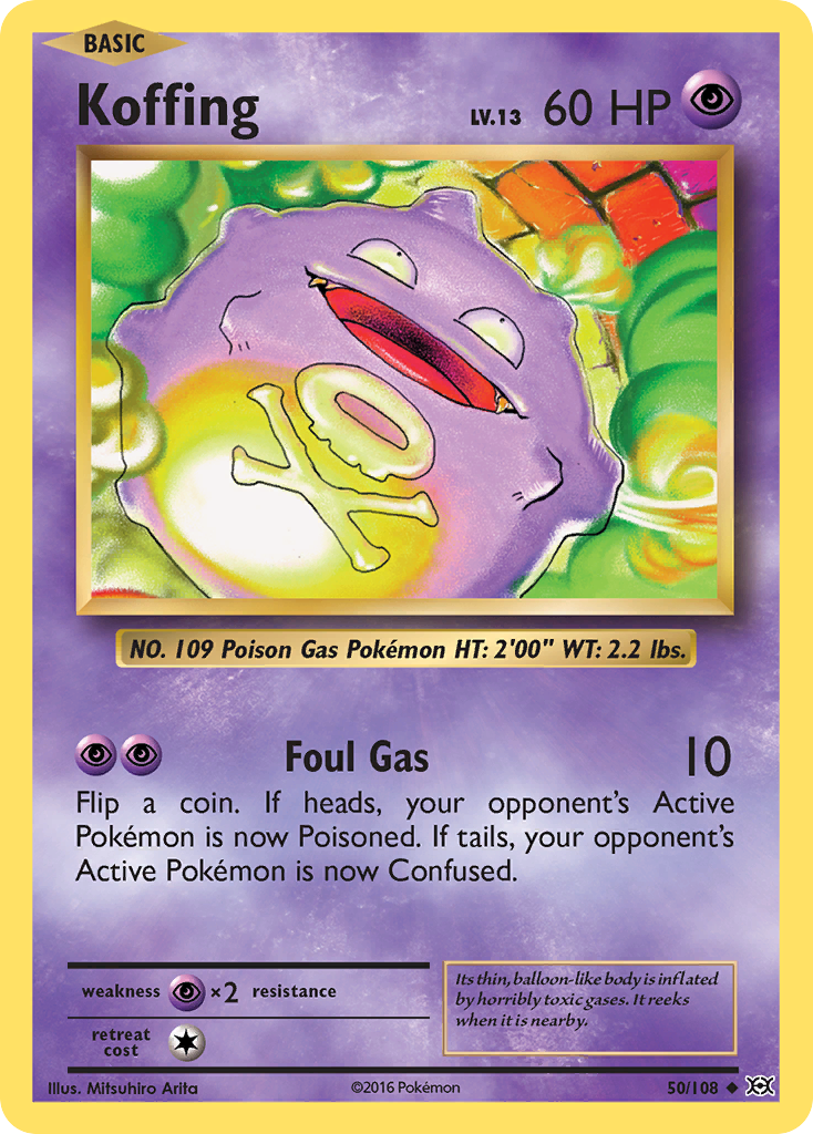 Koffing (50/108) [XY: Evolutions] | Fandemonia Ltd