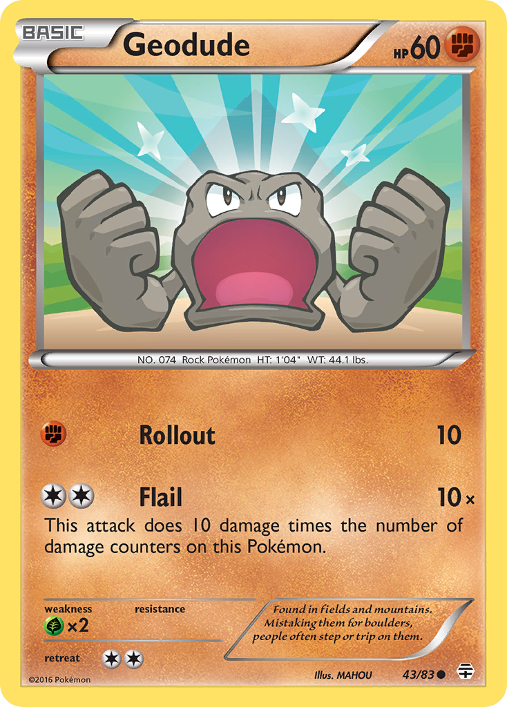 Geodude (43/83) [XY: Generations] | Fandemonia Ltd