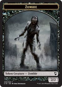 Zombie // Shapeshifter Double-sided Token [Commander 2018 Tokens] | Fandemonia Ltd