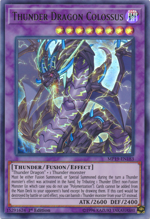 Thunder Dragon Colossus [MP19-EN183] Ultra Rare | Fandemonia Ltd