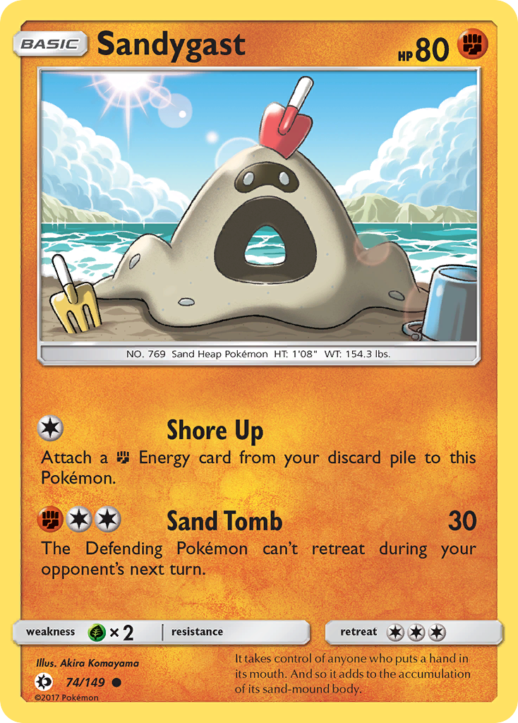 Sandygast (74/149) [Sun & Moon: Base Set] | Fandemonia Ltd