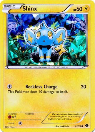 Shinx (43/99) (Cracked Ice Holo) (Blister Exclusive) [Black & White: Next Destinies] | Fandemonia Ltd