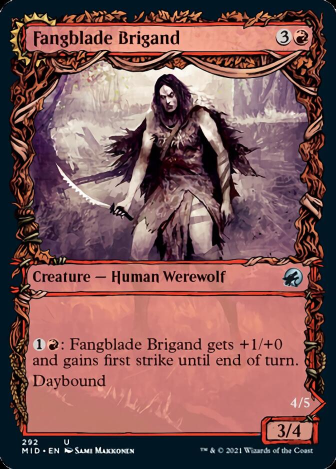 Fangblade Brigand // Fangblade Eviscerator (Showcase Equinox) [Innistrad: Midnight Hunt] | Fandemonia Ltd