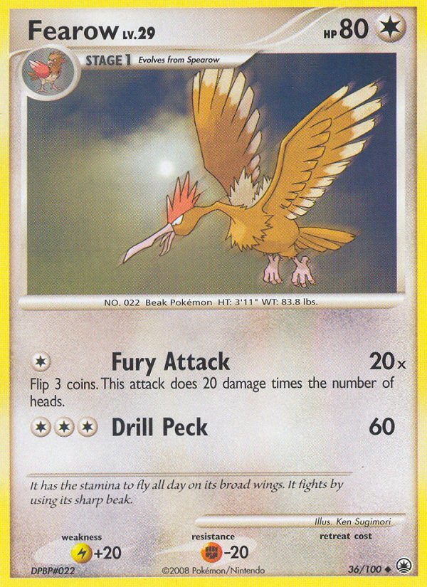 Fearow (36/100) [Diamond & Pearl: Majestic Dawn] | Fandemonia Ltd