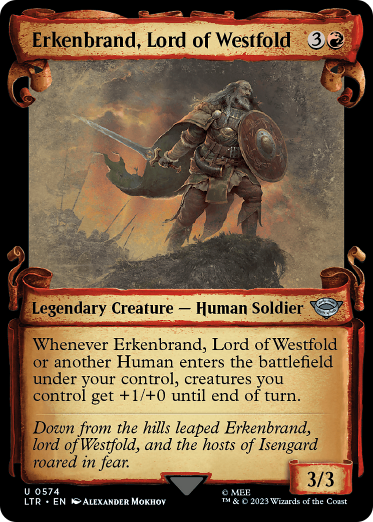 Erkenbrand, Lord of Westfold [The Lord of the Rings: Tales of Middle-Earth Showcase Scrolls] | Fandemonia Ltd