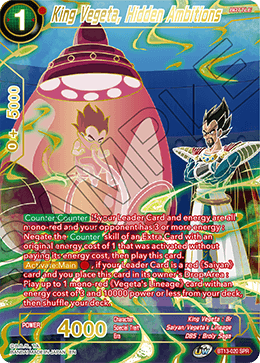 King Vegeta, Hidden Ambitions (Special Rare) [BT13-020] | Fandemonia Ltd