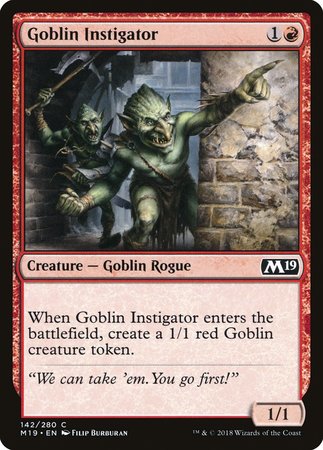 Goblin Instigator [Core Set 2019] | Fandemonia Ltd