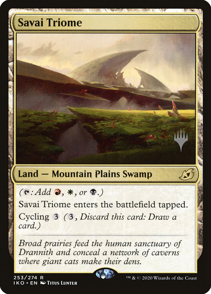 Savai Triome (Promo Pack) [Ikoria: Lair of Behemoths Promos] | Fandemonia Ltd