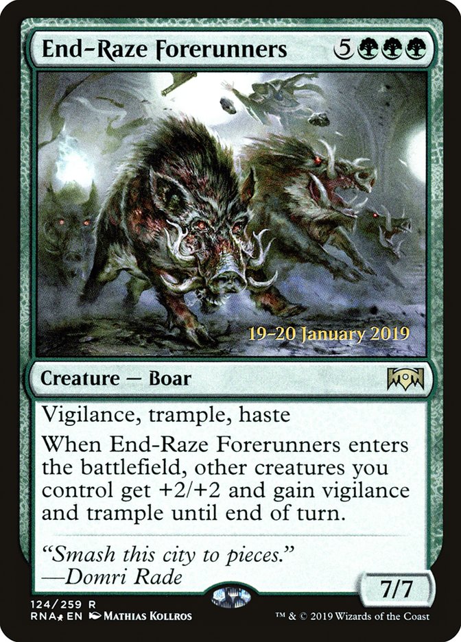 End-Raze Forerunners [Ravnica Allegiance Prerelease Promos] | Fandemonia Ltd