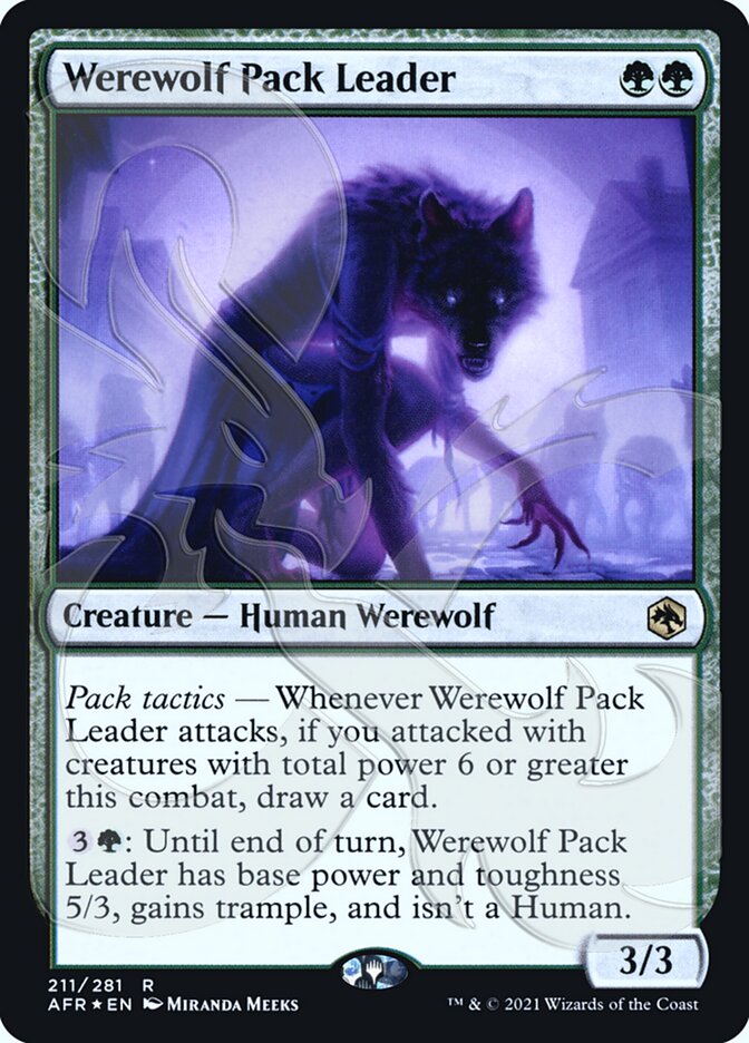 Werewolf Pack Leader (Ampersand Promo) [Dungeons & Dragons: Adventures in the Forgotten Realms Promos] | Fandemonia Ltd