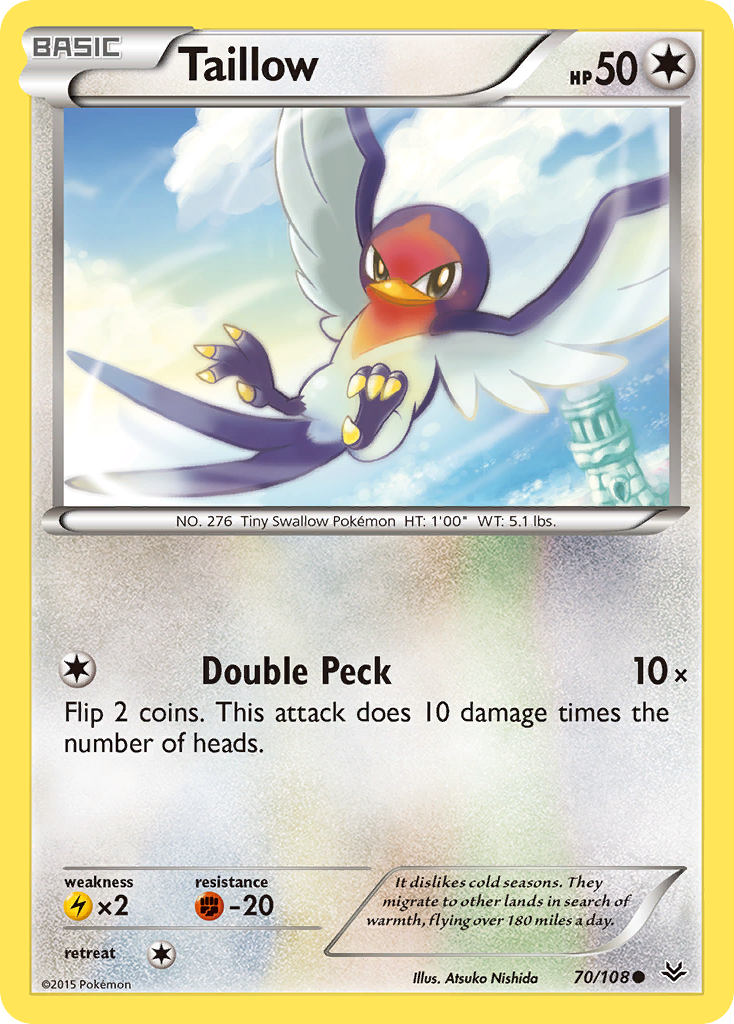 Taillow (70/108) [XY: Roaring Skies] | Fandemonia Ltd