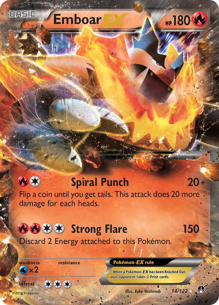 Emboar EX (14/122) [XY: BREAKpoint] | Fandemonia Ltd