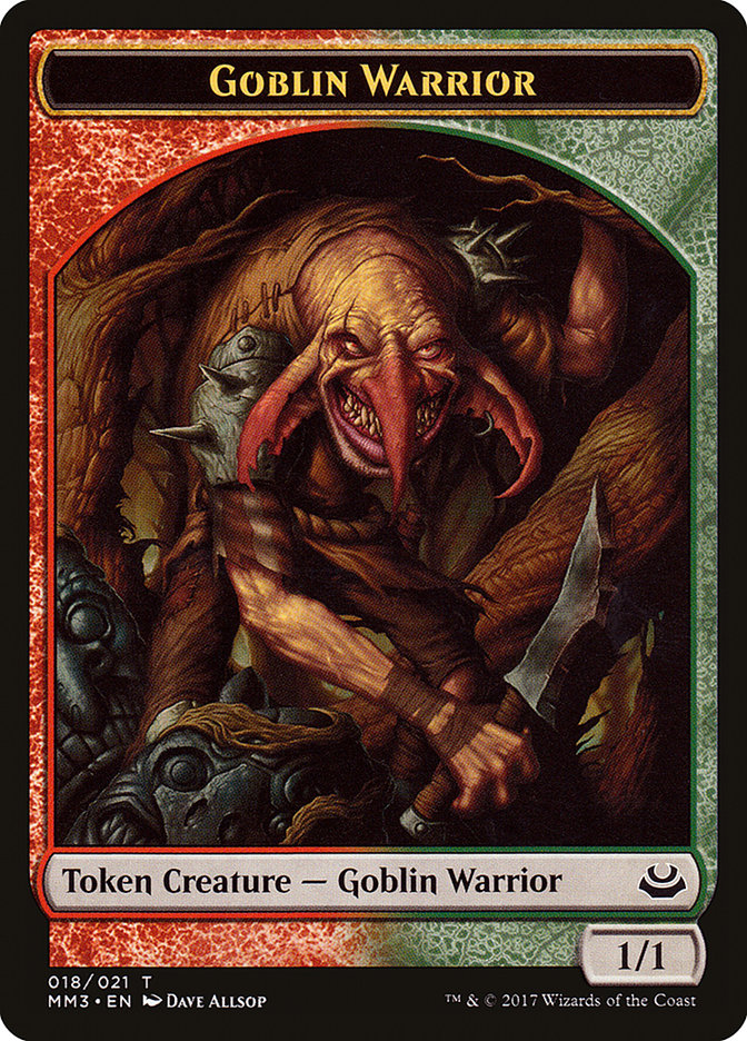 Goblin Warrior [Modern Masters 2017 Tokens] | Fandemonia Ltd