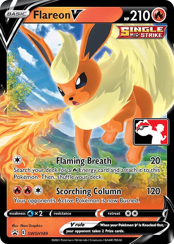 Flareon V (SWSH149) [Prize Pack Series One] | Fandemonia Ltd