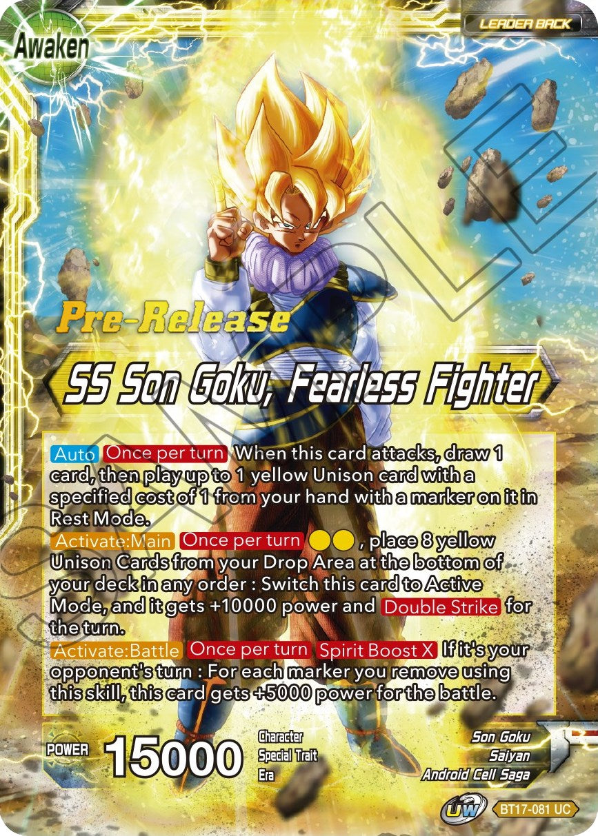 Son Goku // SS Son Goku, Fearless Fighter (BT17-081) [Ultimate Squad Prerelease Promos] | Fandemonia Ltd