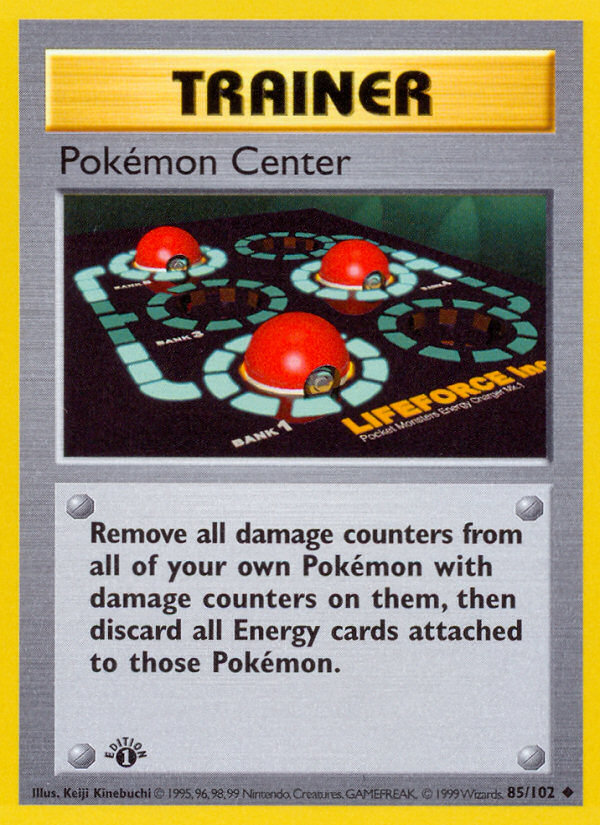 Pokemon Center (85/102) (Shadowless) [Base Set 1st Edition] | Fandemonia Ltd