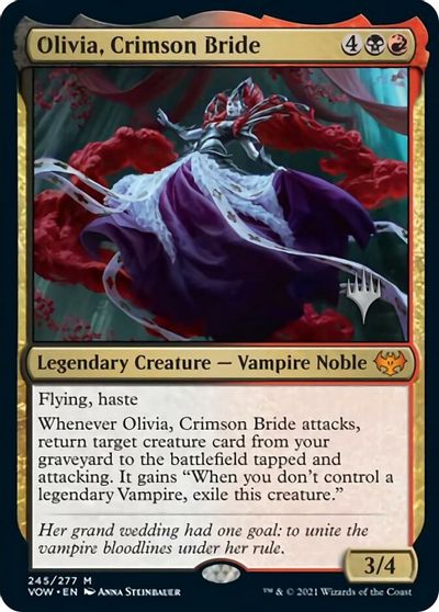 Olivia, Crimson Bride (Promo Pack) [Innistrad: Crimson Vow Promo Pack] | Fandemonia Ltd