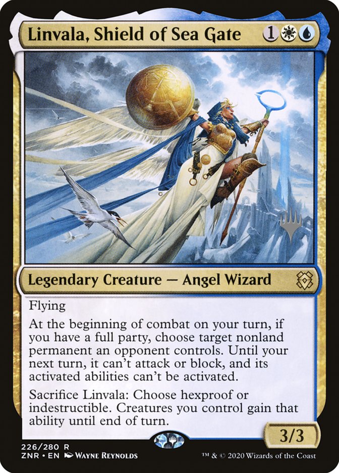 Linvala, Shield of Sea Gate (Promo Pack) [Zendikar Rising Promos] | Fandemonia Ltd