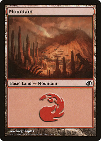 Mountain (61) [Duel Decks: Jace vs. Chandra] | Fandemonia Ltd