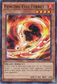 Fencing Fire Ferret (Shatterfoil) [BP03-EN107] Rare | Fandemonia Ltd