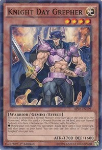 Knight Day Grepher (Shatterfoil) [BP03-EN109] Rare | Fandemonia Ltd