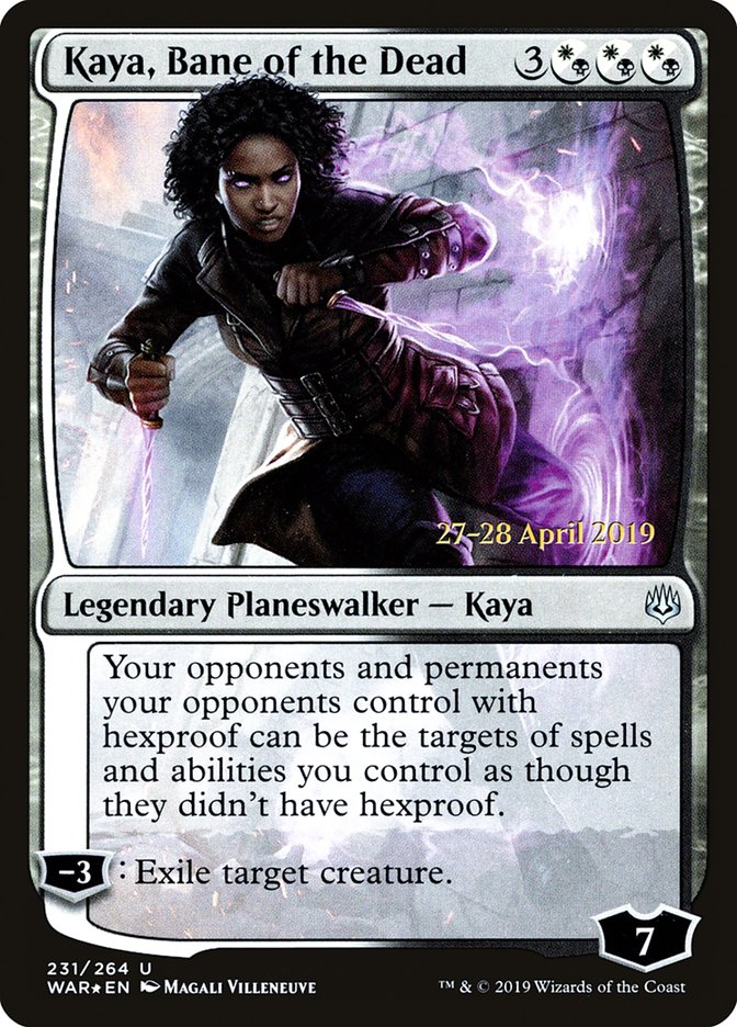 Kaya, Bane of the Dead  [War of the Spark Prerelease Promos] | Fandemonia Ltd