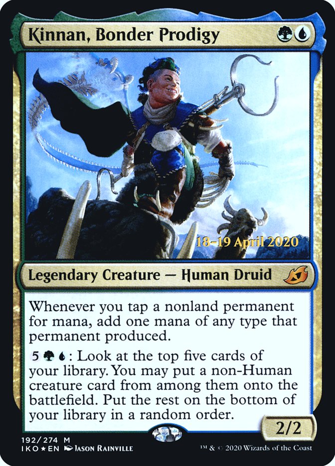 Kinnan, Bonder Prodigy  [Ikoria: Lair of Behemoths Prerelease Promos] | Fandemonia Ltd