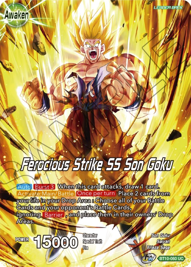 Son Goku // Ferocious Strike SS Son Goku (BT10-060) [Theme Selection: History of Son Goku] | Fandemonia Ltd