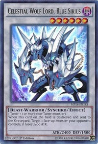 Celestial Wolf Lord, Blue Sirius [MP14-EN183] Ultra Rare | Fandemonia Ltd