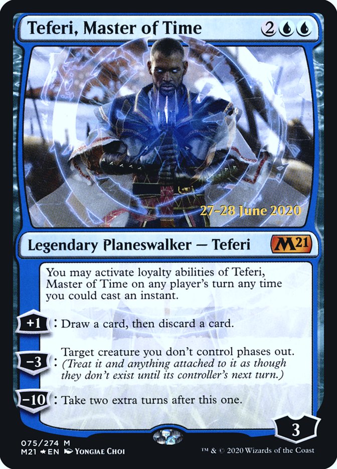 Teferi, Master of Time  [Core Set 2021 Prerelease Promos] | Fandemonia Ltd