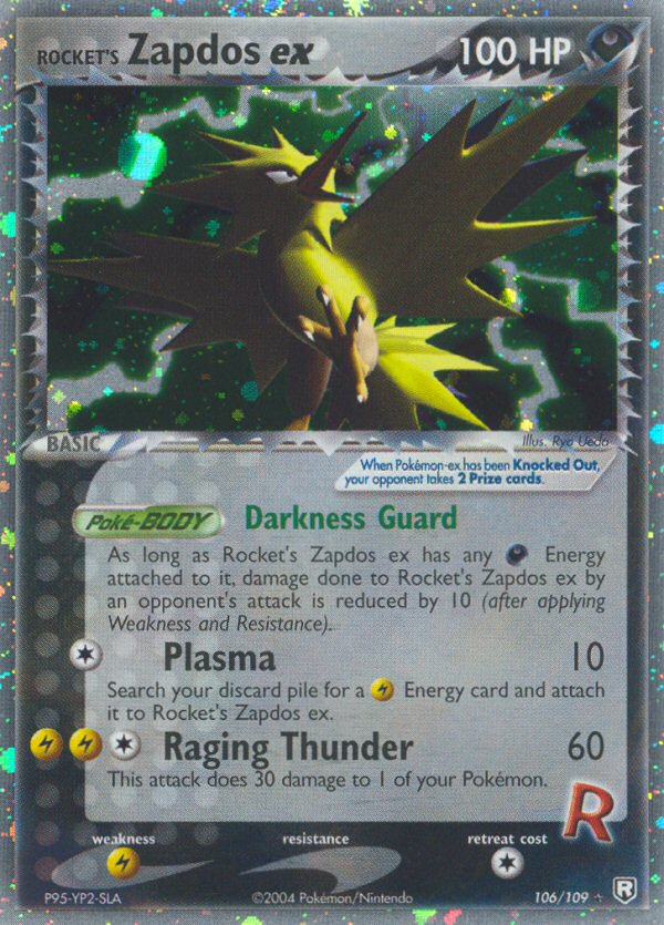 Rocket's Zapdos ex (106/109) [EX: Team Rocket Returns] | Fandemonia Ltd