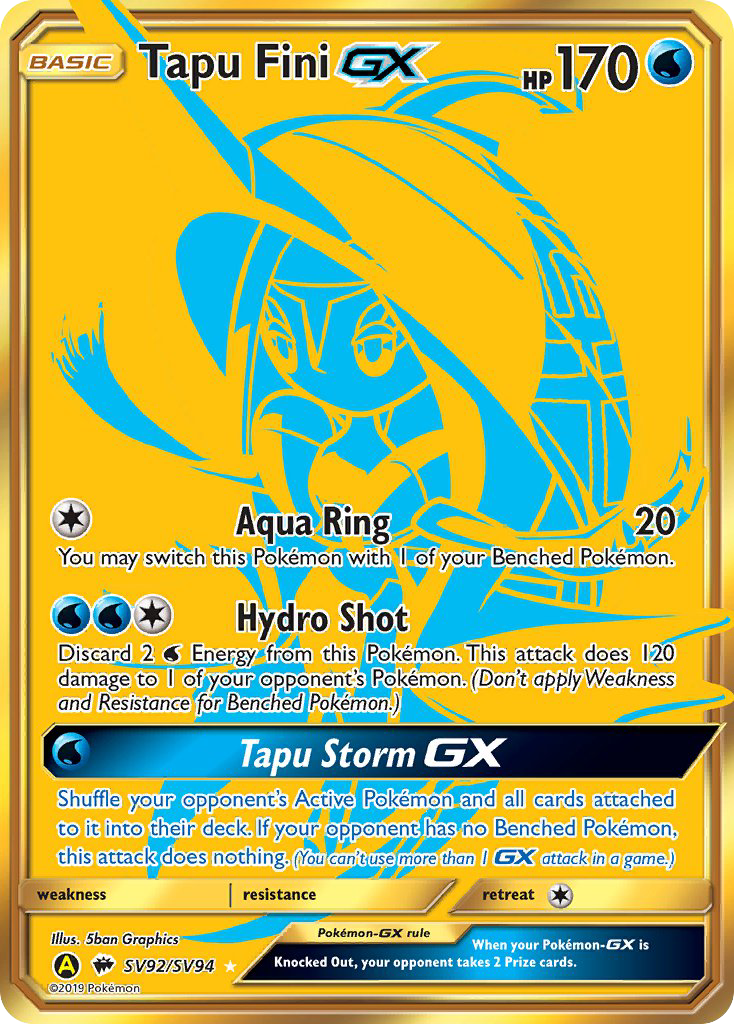 Tapu Fini GX (SV92/SV94) [Sun & Moon: Hidden Fates - Shiny Vault] | Fandemonia Ltd