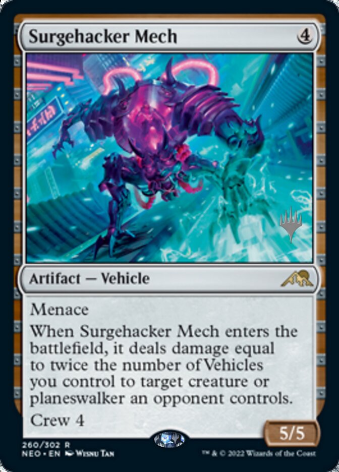 Surgehacker Mech (Promo Pack) [Kamigawa: Neon Dynasty Promos] | Fandemonia Ltd