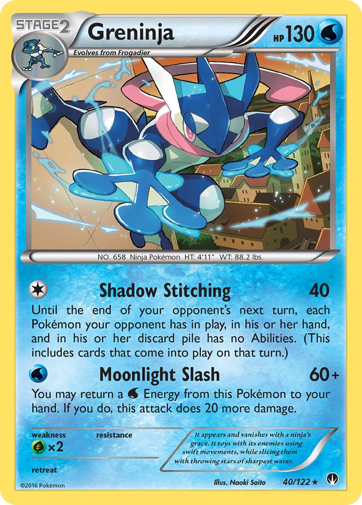 Greninja (40/122) (Theme Deck Exclusive) [XY: BREAKpoint] | Fandemonia Ltd