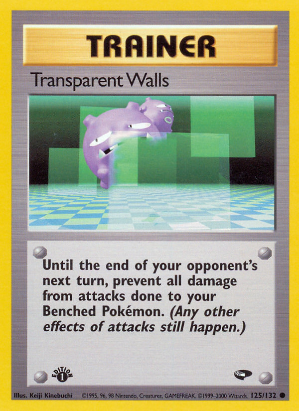 Transparent Walls (125/132) [Gym Challenge 1st Edition] | Fandemonia Ltd