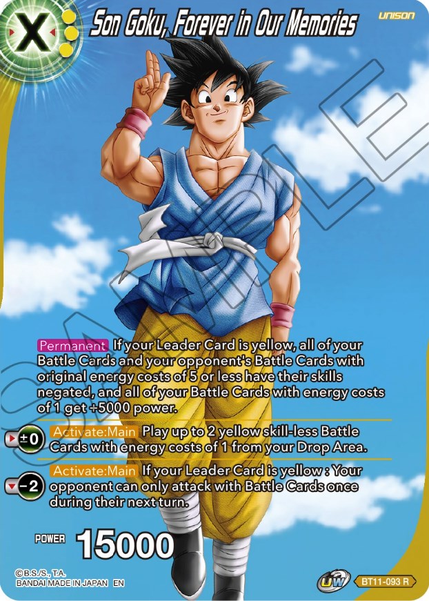 Son Goku, Forever in Our Memories (BT11-093) [Theme Selection: History of Son Goku] | Fandemonia Ltd