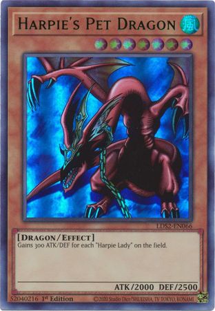 Harpie's Pet Dragon (Green) [LDS2-EN066] Ultra Rare | Fandemonia Ltd