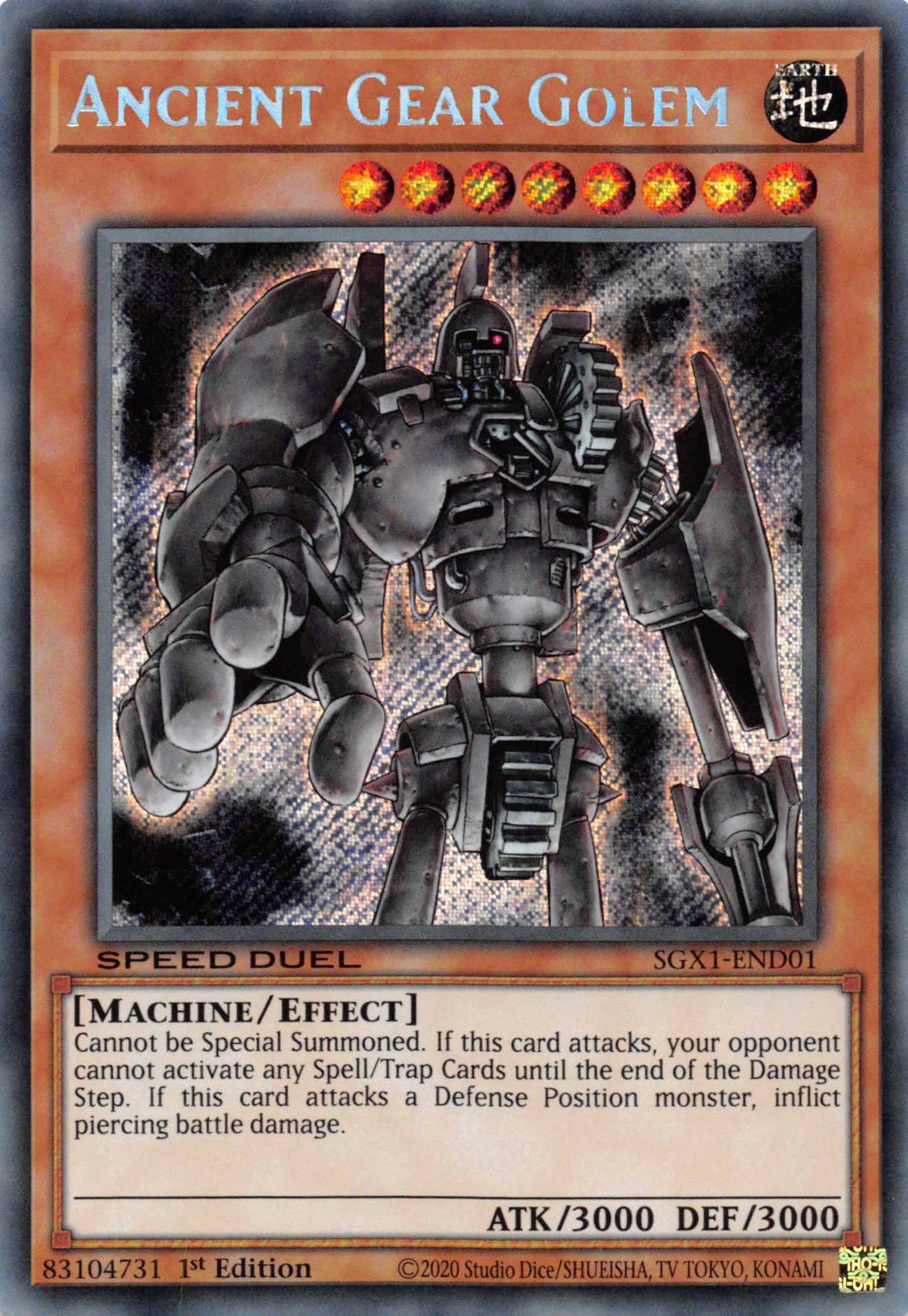 Ancient Gear Golem [SGX1-END01] Secret Rare | Fandemonia Ltd