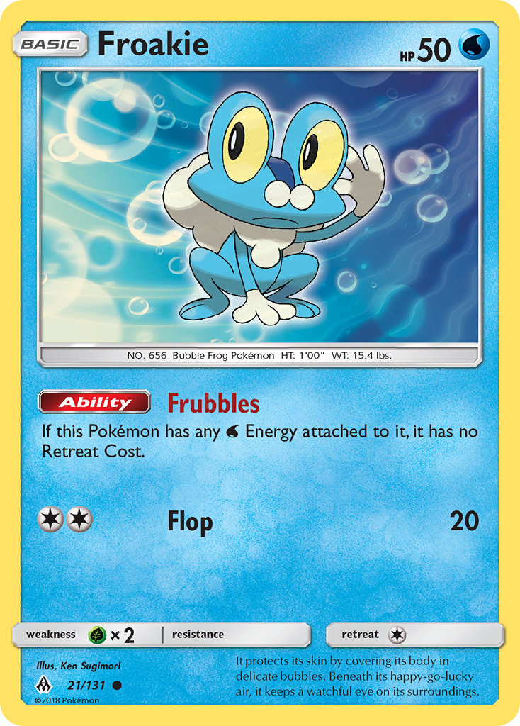 Froakie (21/131) [Sun & Moon: Forbidden Light] | Fandemonia Ltd