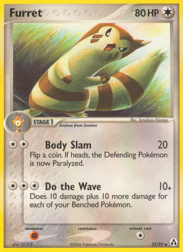 Furret (33/92) [EX: Legend Maker] | Fandemonia Ltd