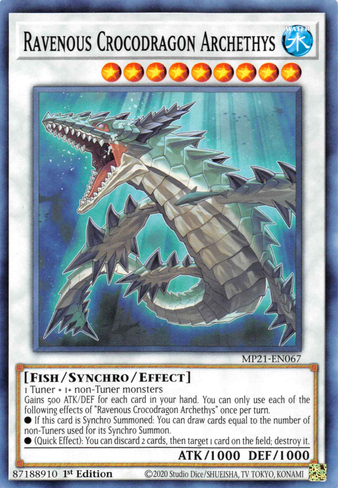 Ravenous Crocodragon Archethys [MP21-EN067] Common | Fandemonia Ltd